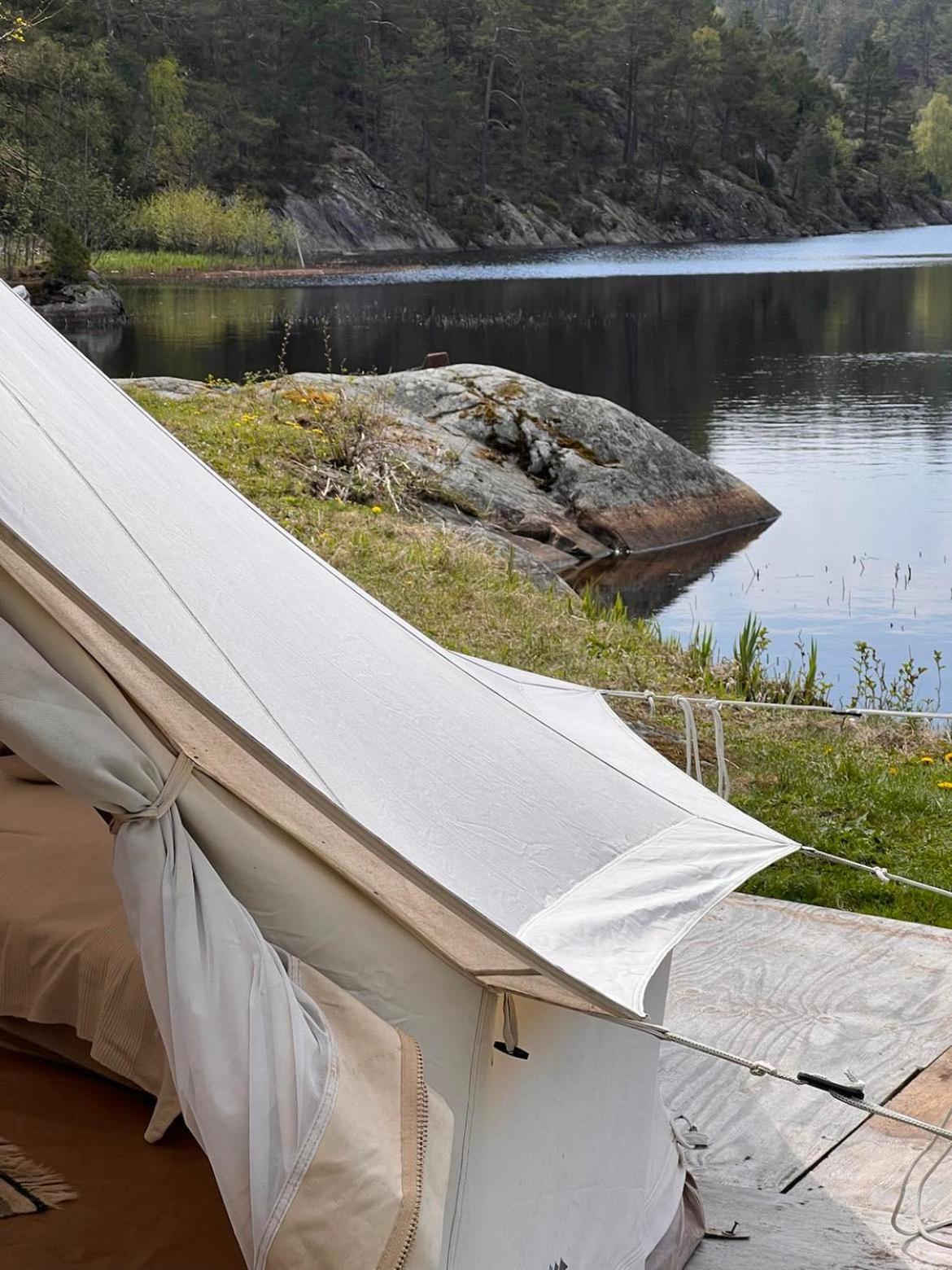 Готель Hommen Gard Glamping Рісер Екстер'єр фото